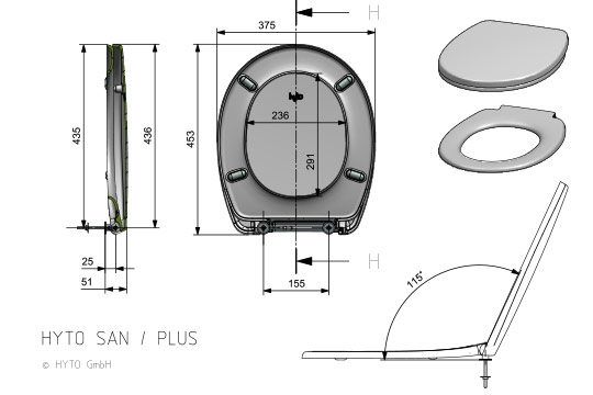 Hyto Technical dimensions